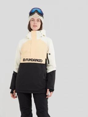 Fundango Birch Logo Anorak damski kurtka narciarska żółty 1