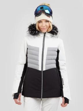 Fundango Salina Padded Jacket damski pikowana kurtka narciarska biały 1