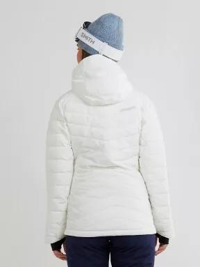 Fundango Punch Padded Jacket damski pikowana kurtka narciarska biały 3