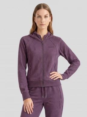 Fundango Coreline Full-Zip Sweater damski sweter z kapturem fiolet 1