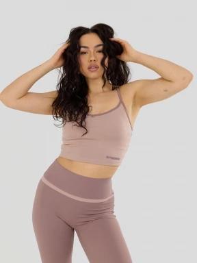 Fundango Aero Crop Top damski crop top różowy 1