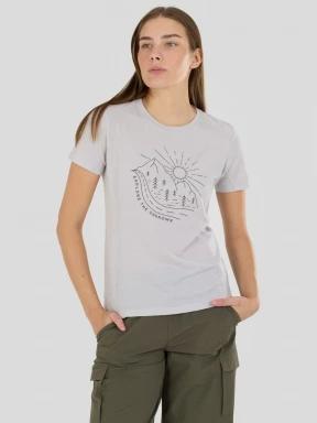 Fundango Reinga Merino T-shirt damski koszulka bieliźniana szary 1
