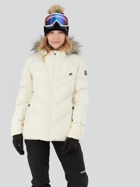 Fundango Elyra Fur Padded Jacket damski kurtka narciarska biały 3