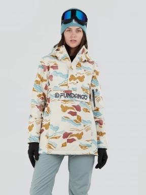 Fundango Birch ECO Logo Anorak damski kurtka narciarska piasek 1