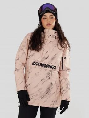 Fundango Birch ECO Logo Anorak damski kurtka różowy 1