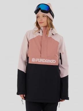 Fundango Birch ECO Logo Anorak damski kurtka różowy 1