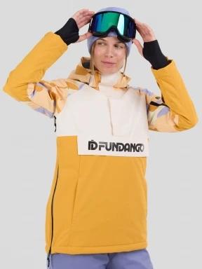 Fundango Birch ECO Logo Anorak damski kurtka piasek 1