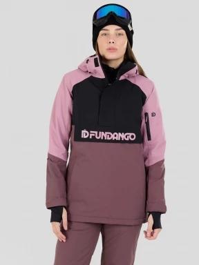 Fundango Birch ECO Logo Anorak damski kurtka różowy 1