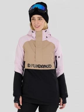 Fundango Birch ECO Logo Anorak damski kurtka różowy 1