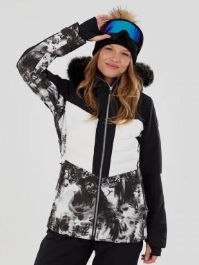 Fundango Salina Padded Jacket damski pikowana kurtka narciarska biały 1