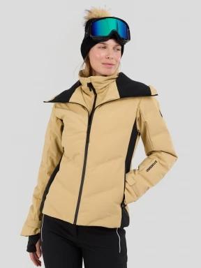 Fundango Moira Padded Jacket damski pikowana kurtka narciarska piasek 1