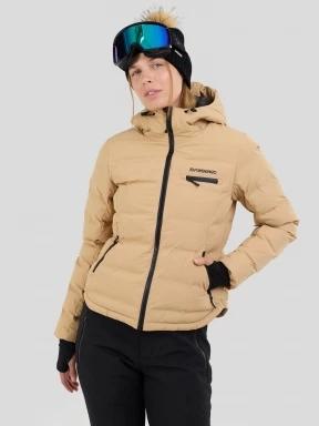 Fundango Rodney Padded Jacket damski pikowana kurtka narciarska piasek 1