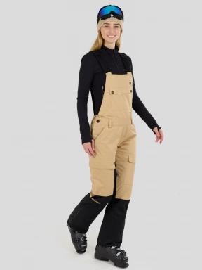 Fundango Sakura ECO Bib Pants damski spodnie narciarskie piasek 1