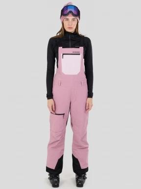 Fundango Shelby ECO 3L Bib Pants damski spodnie narciarskie różowy 1