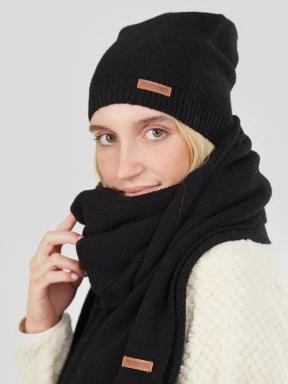 Fundango Nara Beanie damski czapka robiona na drutach czarny 3