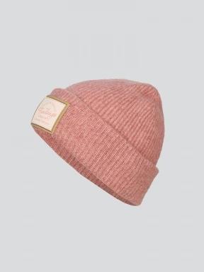 Fundango Grace Beanie damski czapka robiona na drutach różowy 1