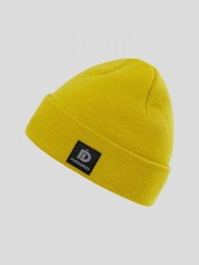 Fundango Nahu Beanie czapka robiona na drutach żółty 1