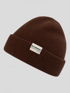 Fundango Tara Beanie czapka robiona na drutach brąz 1