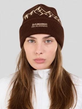 Fundango Hill Beanie czapka robiona na drutach biały 3