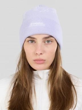 Fundango Hill Beanie czapka robiona na drutach fiolet 1
