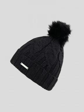 Fundango Renna II Beanie damski czapka robiona na drutach czarny 1