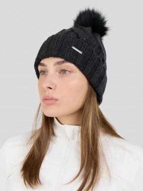 Fundango Renna II Beanie damski czapka robiona na drutach czarny 3
