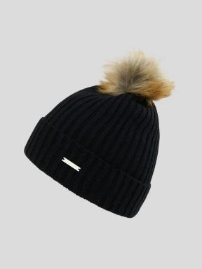 Fundango Merna II Beanie  damski czapka robiona na drutach czarny 1