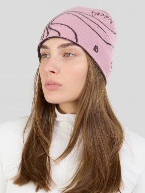 Fundango Ace Beanie czapka robiona na drutach różowy 3