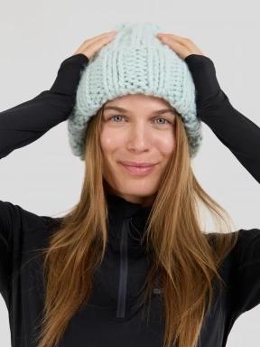 Fundango Astrid Beanie czapka robiona na drutach zielony 1
