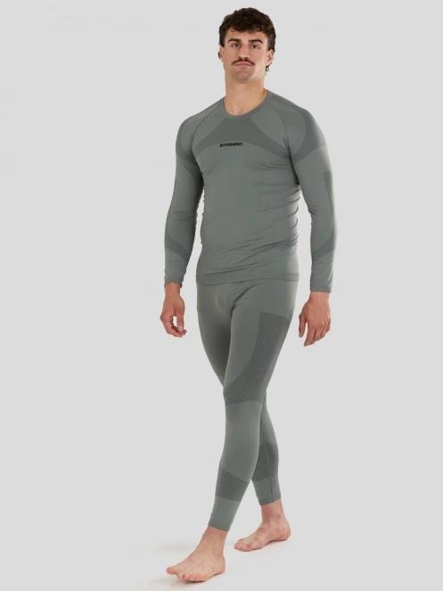 Fundango Seamless Baselayer Set męski komplet bielizny zielony 2