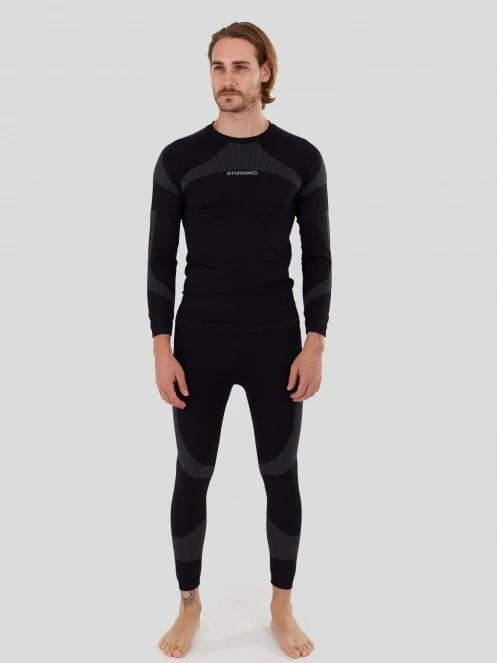 Fundango Seamless Baselayer Set męski komplet bielizny czarny 2