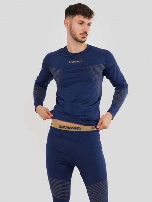 Fundango Seamless Baselayer Set męski komplet bielizny ciemnoniebieski 5