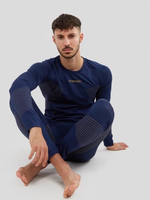 Fundango Seamless Baselayer Set męski komplet bielizny ciemnoniebieski 7