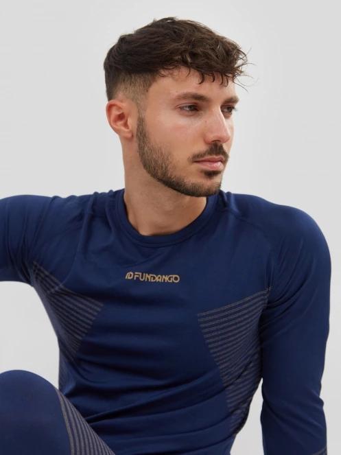 Fundango Seamless Baselayer Set męski komplet bielizny ciemnoniebieski 8