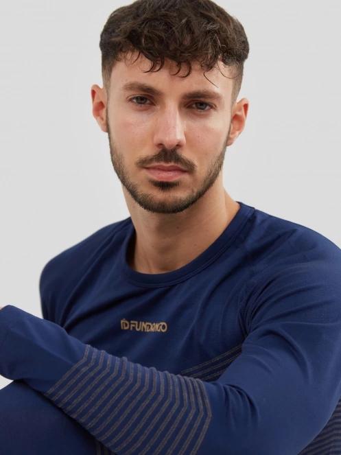 Fundango Seamless Baselayer Set męski komplet bielizny ciemnoniebieski 9