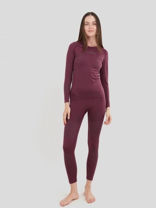 Fundango Seamless Baselayer Set damski komplet bielizny fiolet 2