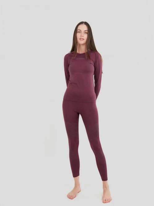 Fundango Seamless Baselayer Set damski komplet bielizny fiolet 4