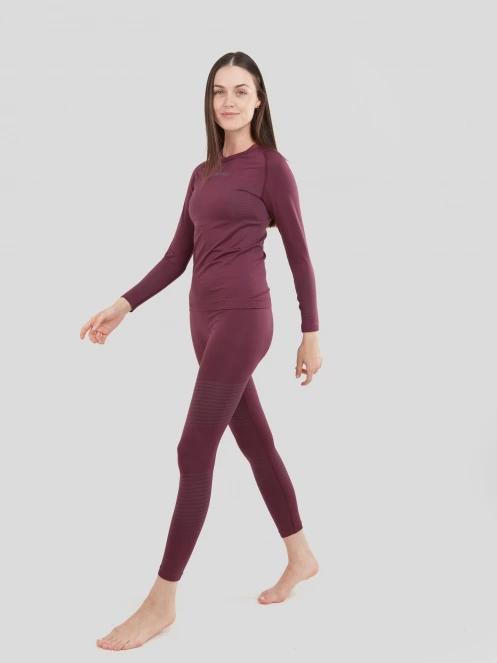 Fundango Seamless Baselayer Set damski komplet bielizny fiolet 5