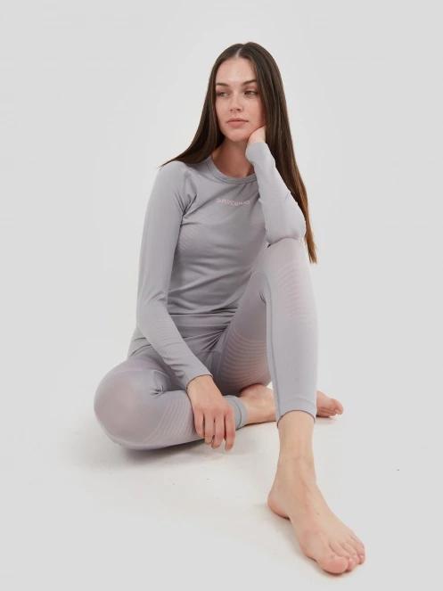 Fundango Seamless Baselayer Set damski komplet bielizny szary 7
