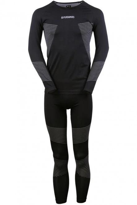Fundango Seamless Baselayer Set męski komplet bielizny czarny 6