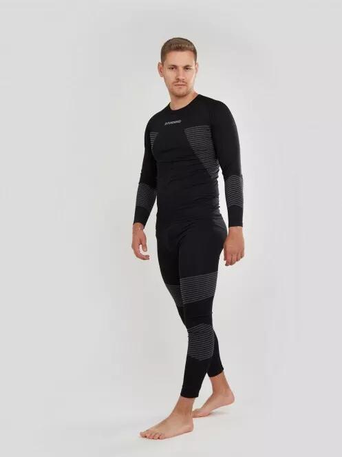 Fundango Seamless Baselayer Set męski komplet bielizny czarny 4