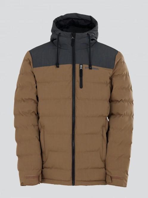Fundango Passat Padded Jacket męski pikowana kurtka przejściowa brąz 7