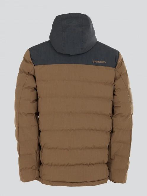 Fundango Passat Padded Jacket męski pikowana kurtka przejściowa brąz 9