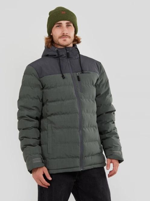 Fundango Passat Padded Jacket męski pikowana kurtka przejściowa zielony 2