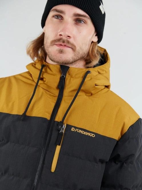 Fundango Passat Padded Jacket męski pikowana kurtka przejściowa czarny 6