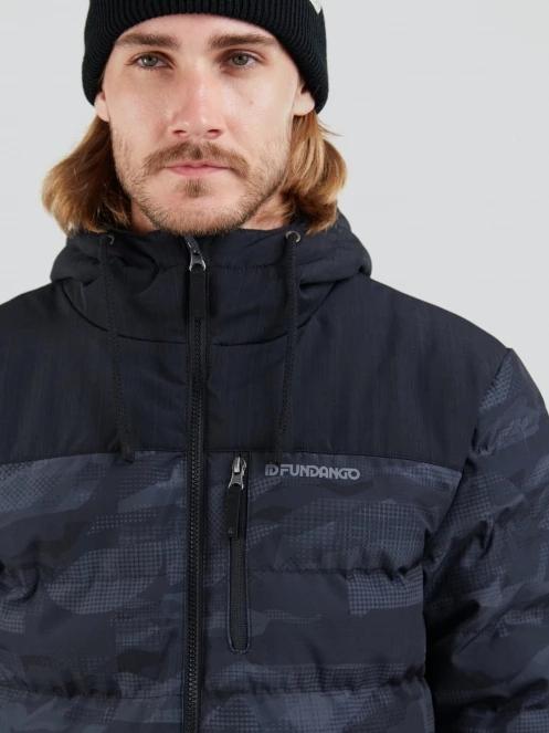 Fundango Passat Padded Jacket męski pikowana kurtka przejściowa czarny 5