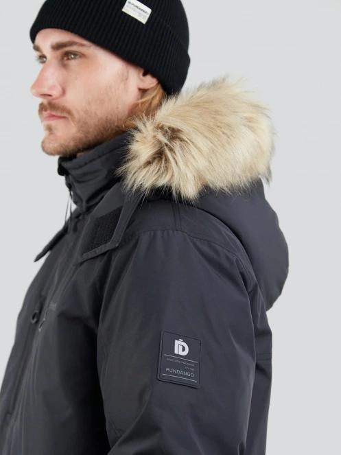 Fundango Spirit Parka Jacket męski kurtka zimowa czarny 6