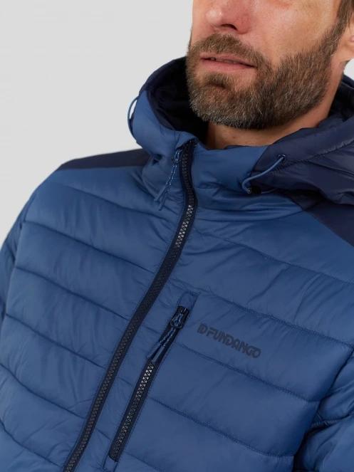 Fundango Matt Hooded Jacket męski pikowana kurtka przejściowa niebieski 6