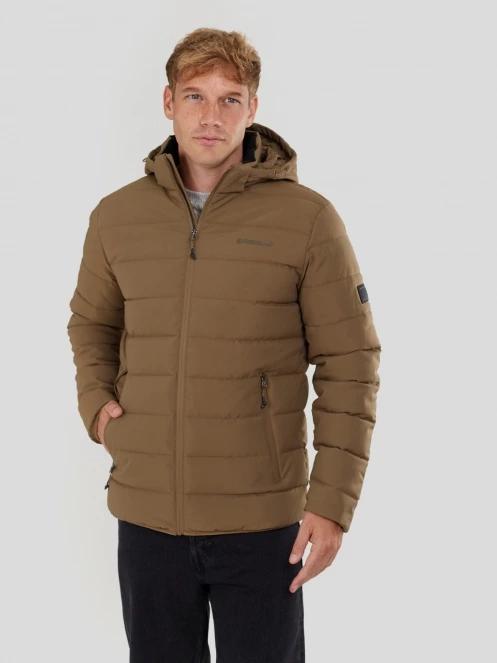 Fundango Hubble Padded Jacket męski pikowana kurtka przejściowa brąz 2