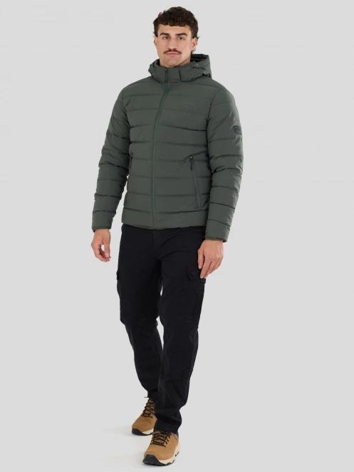 Fundango Hubble Padded Jacket męski pikowana kurtka przejściowa czarny 5
